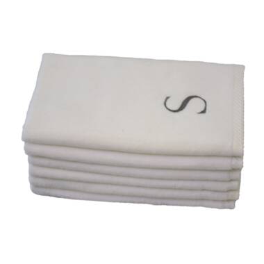 Monogrammed fingertip online towels